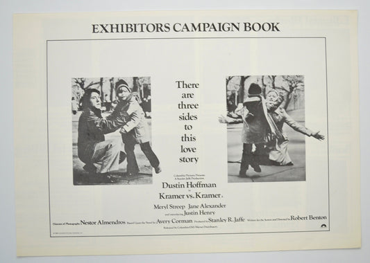 Kramer vs Kramer Original 4 Page Cinema Exhibitors Campaign Pressbook (UK)