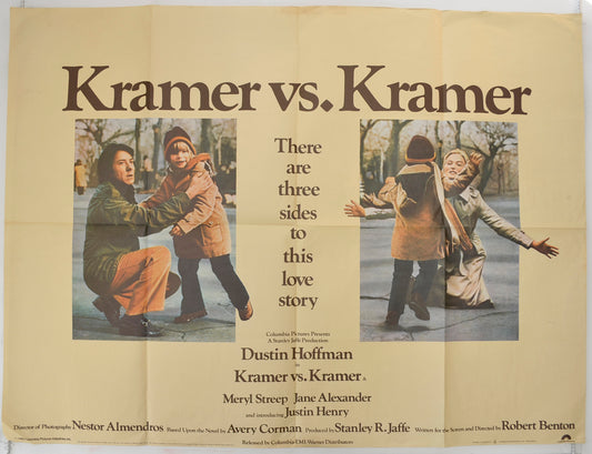 Kramer vs Kramer Original Quad Poster - Film Poster - Movie Poster  