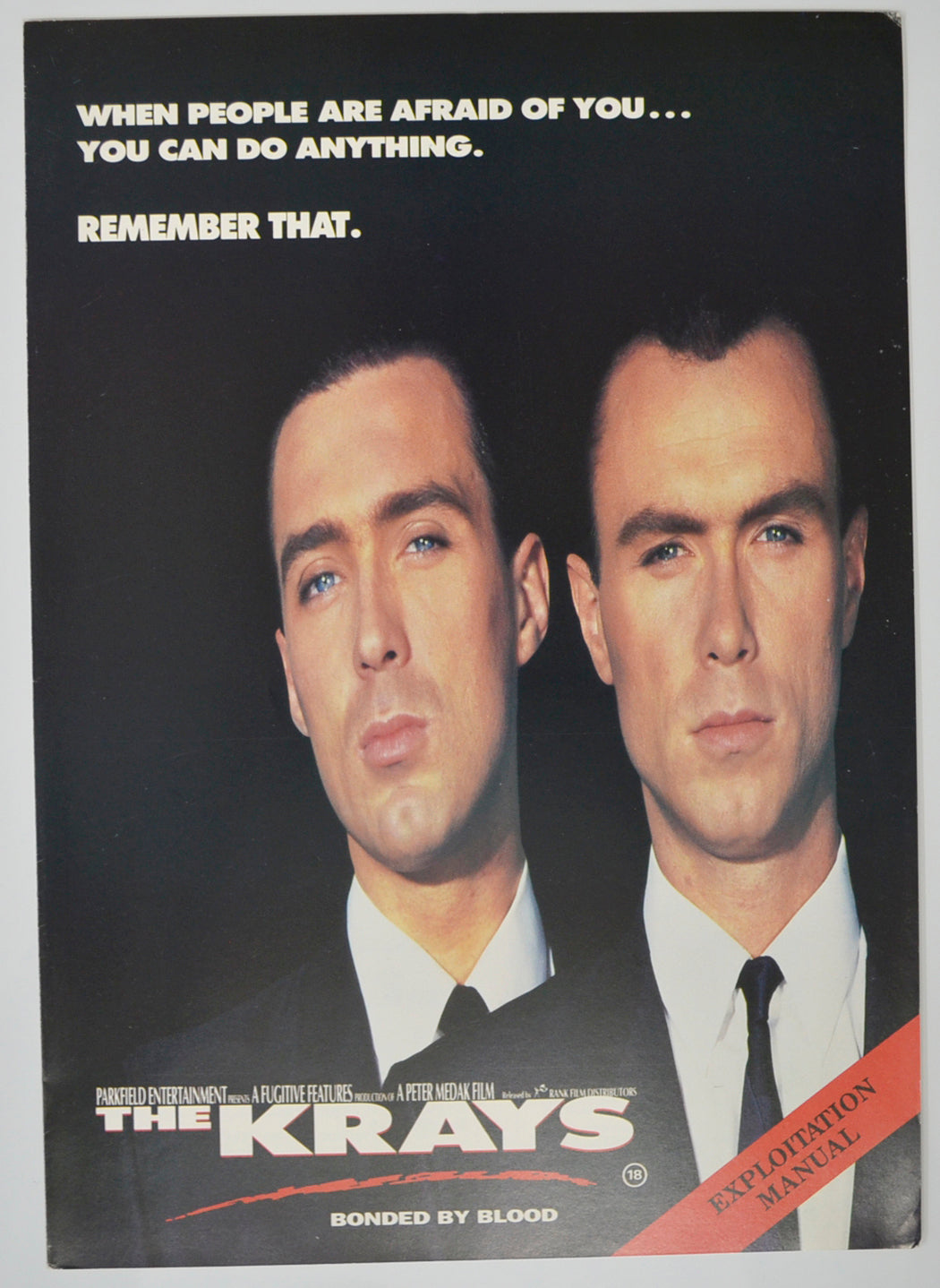 The Krays Original 4 Page Cinema Exhibitors Campaign Pressbook (UK)