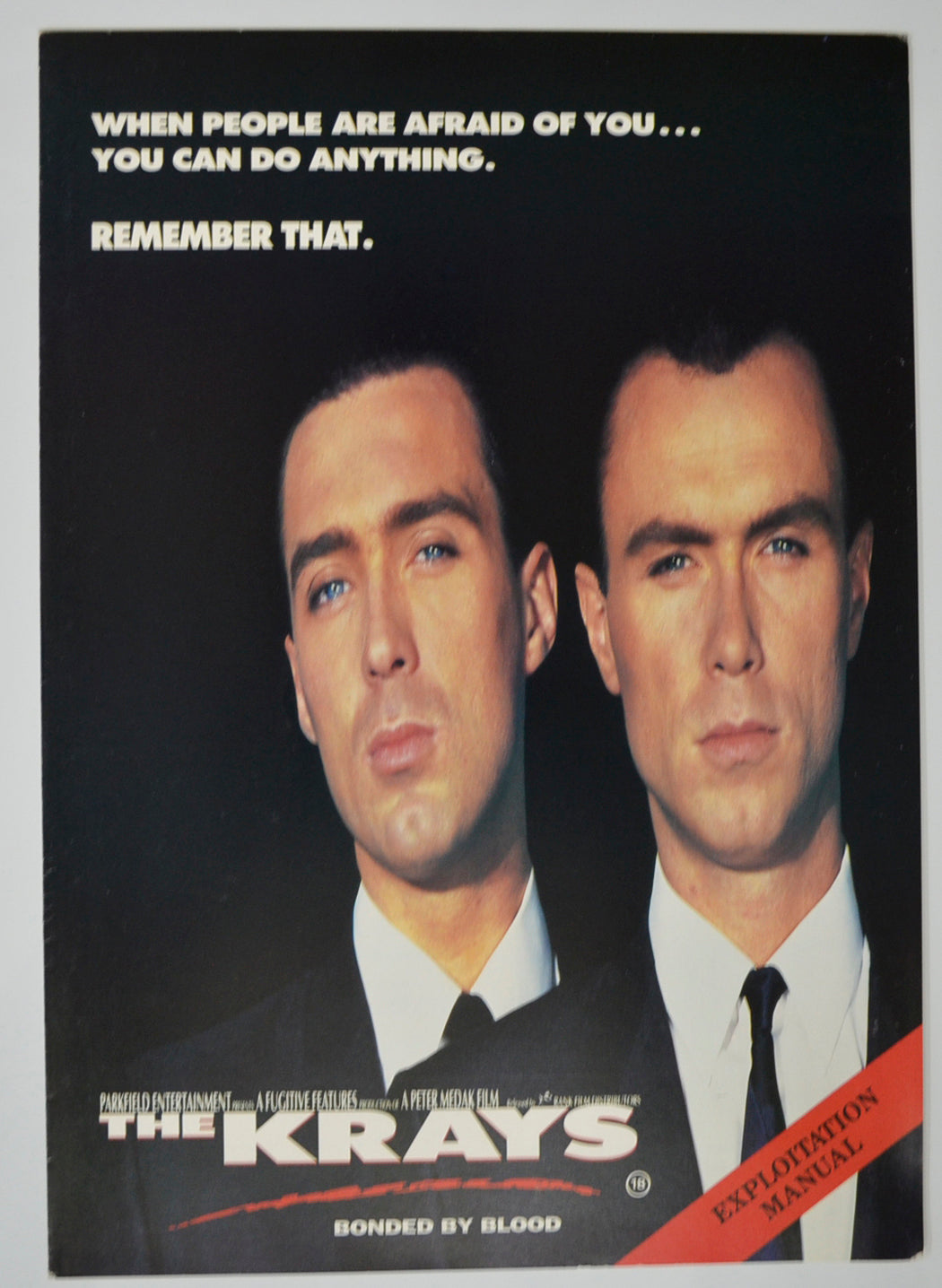 The Krays Original 4 Page Cinema Exhibitors Campaign Pressbook (UK)