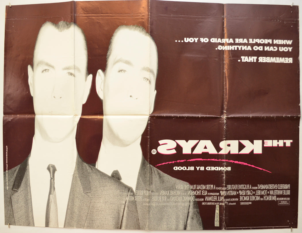 THE KRAYS (Back) Cinema Quad Movie Poster 