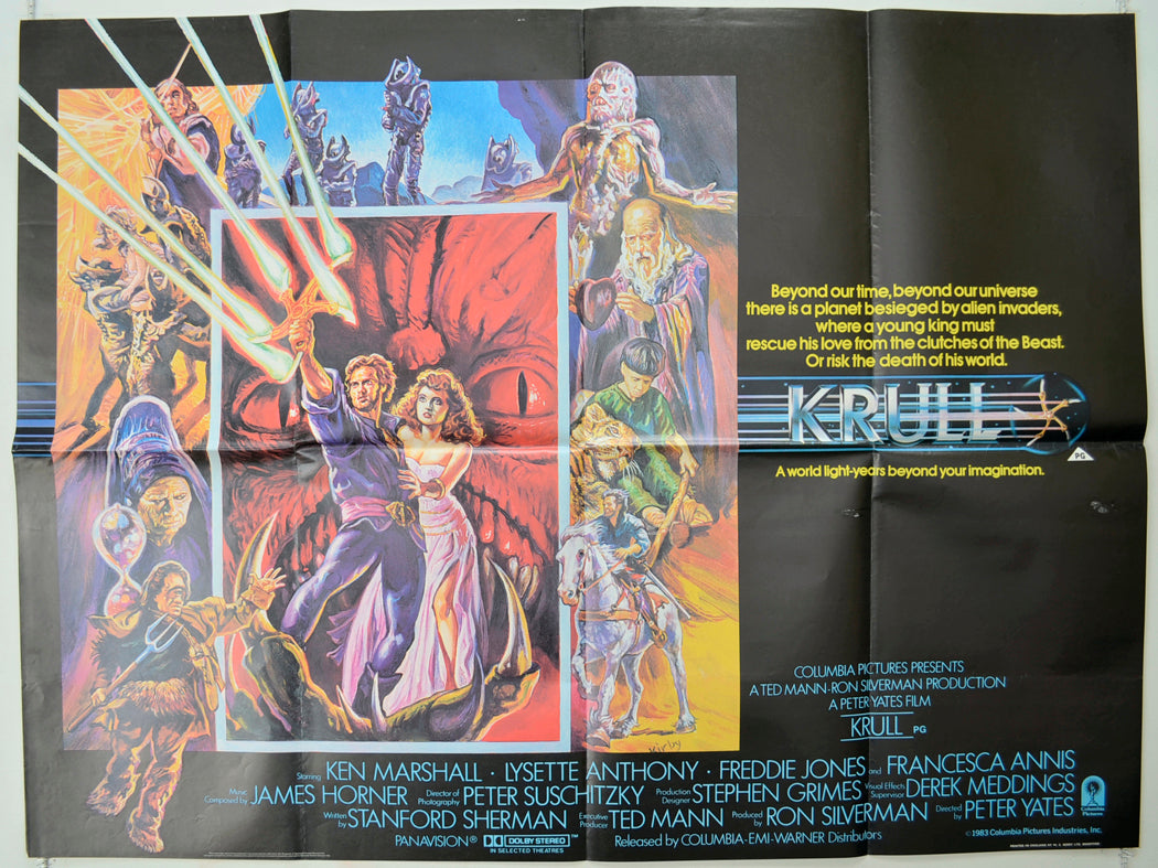 Krull   Original Quad Poster - Film Poster - Movie Poster 