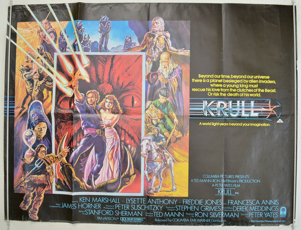 Krull  Original Quad Poster - Film Poster - Movie Poster