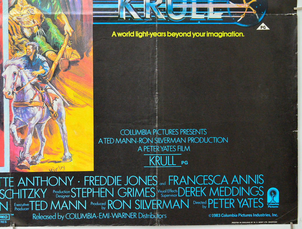 Krull (Bottom Right) Cinema Quad Movie Poster 