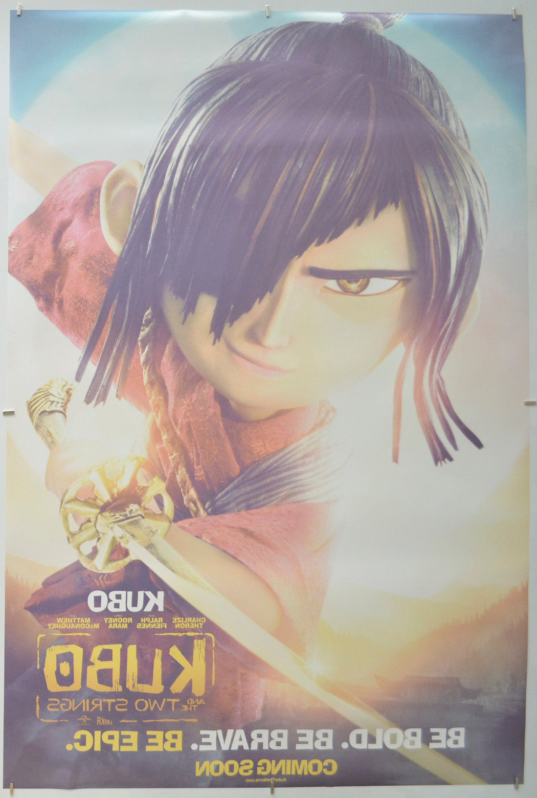 Kubo And The Two Strings (Back) Cinema One Sheet Movie Poster 