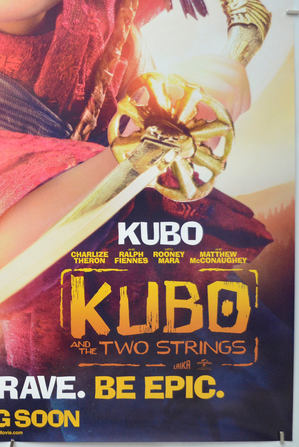 Kubo And The Two Strings (Bottom Right) Cinema One Sheet Movie Poster 