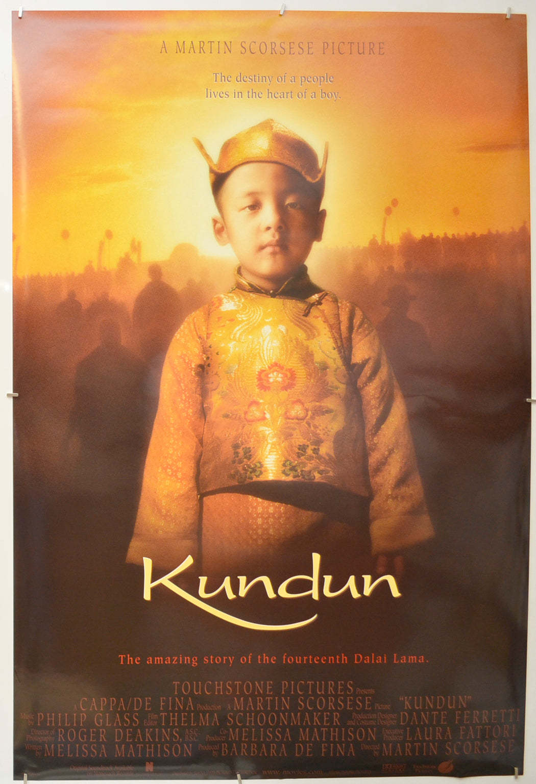 Kundun Original One Sheet Poster - Film Poster - Movie Poster