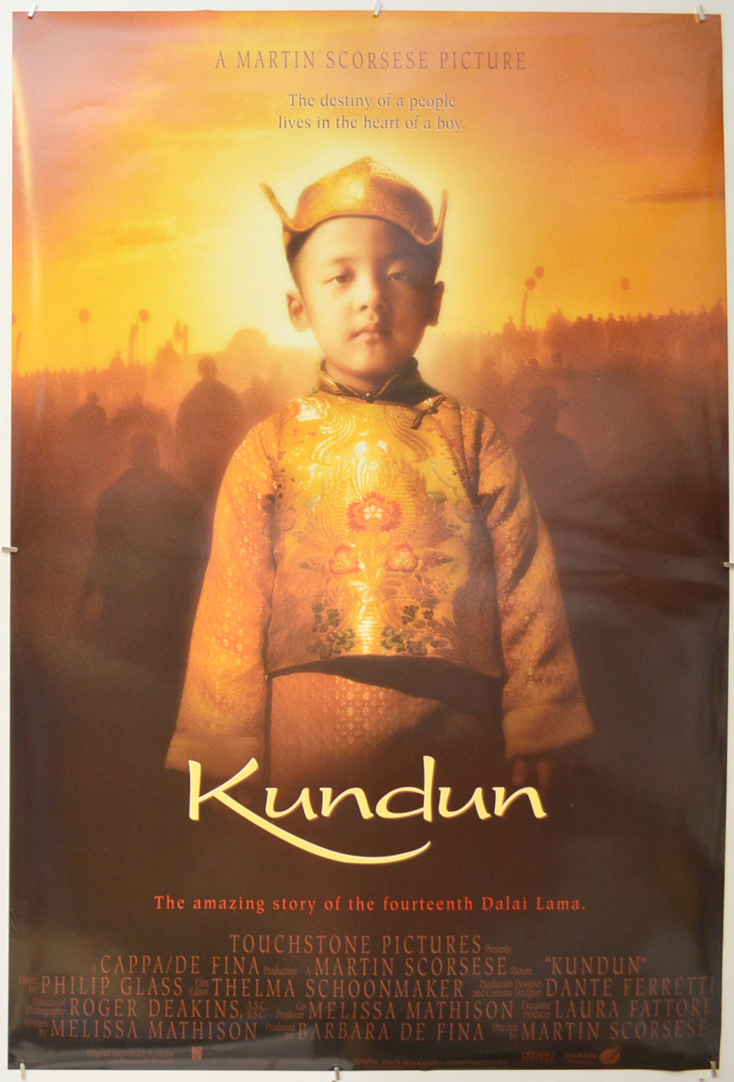 Kundun Original One Sheet Poster - Film Poster - Movie Poster