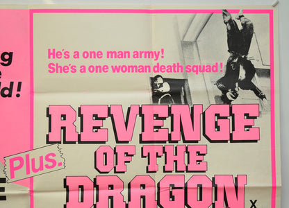 KUNG-FU KILLERS / REVENGE OF THE DRAGON (Top Right) Cinema Quad Movie Poster 