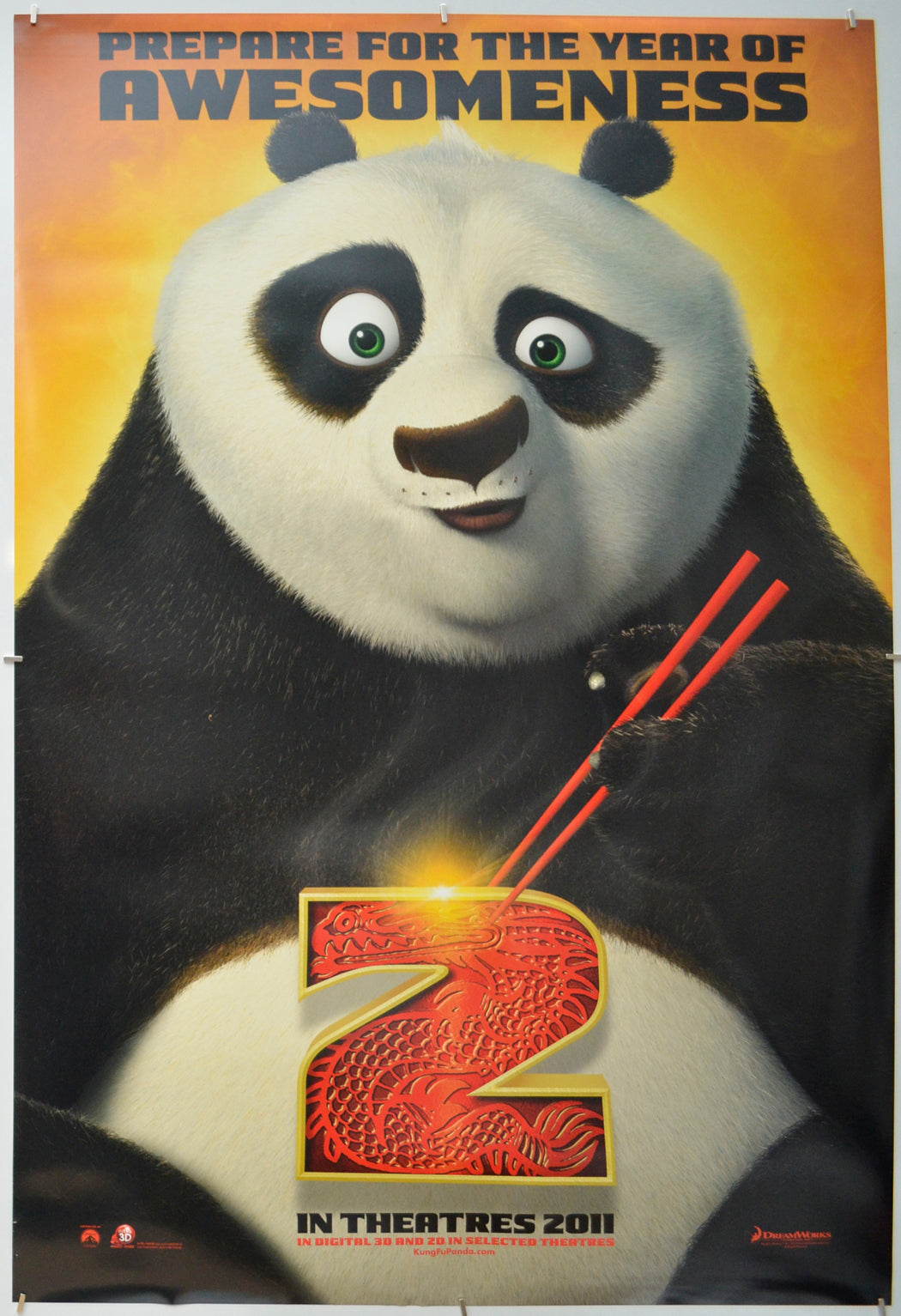 Kung Fu Panda 2 - Original One Sheet Poster - Film Poster - Movie Poster 