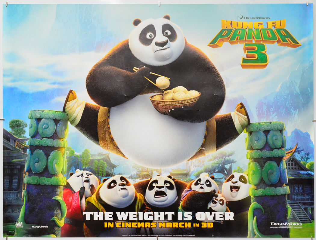 Kung Fu Panda 3 - Original Quad Poster - Film Poster - Movie Poster