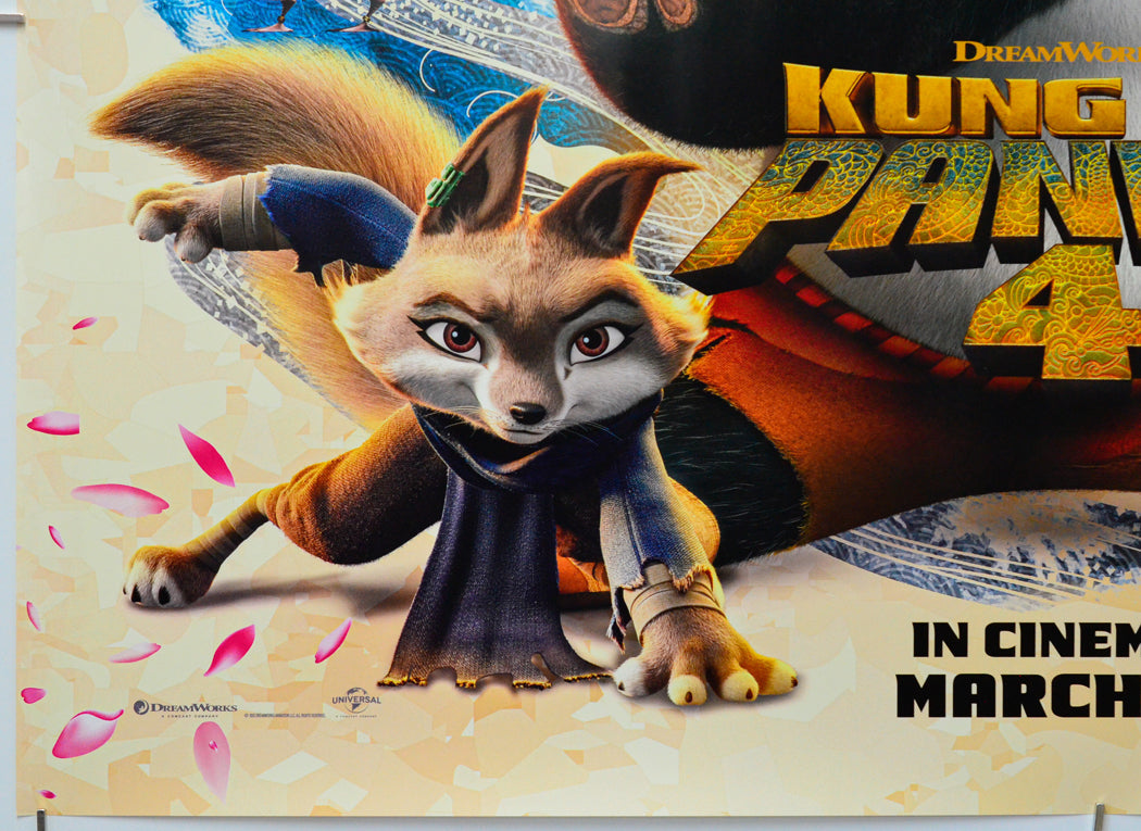 Kung Fu Panda 4 (Bottom Left) Cinema Quad Movie Poster 