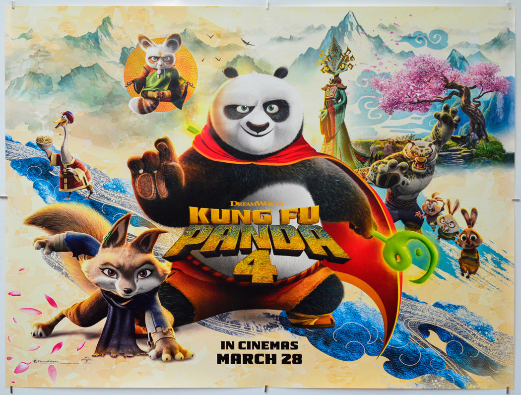 Kung Fu Panda 4 - Original Quad Poster - Film Poster - Movie Poster