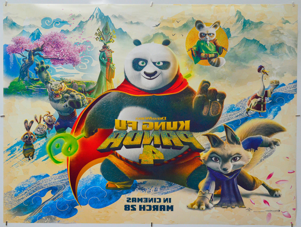 Kung Fu Panda 4 (Back) Cinema Quad Movie Poster 
