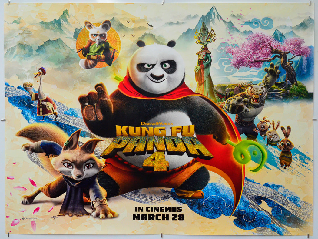 Kung Fu Panda 4 - Original Quad Poster - Film Poster - Movie Poster