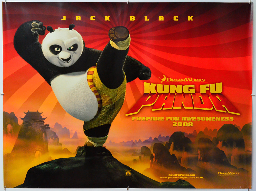 Kung Fu Panda - Original Quad Poster - Film Poster - Movie Poster
