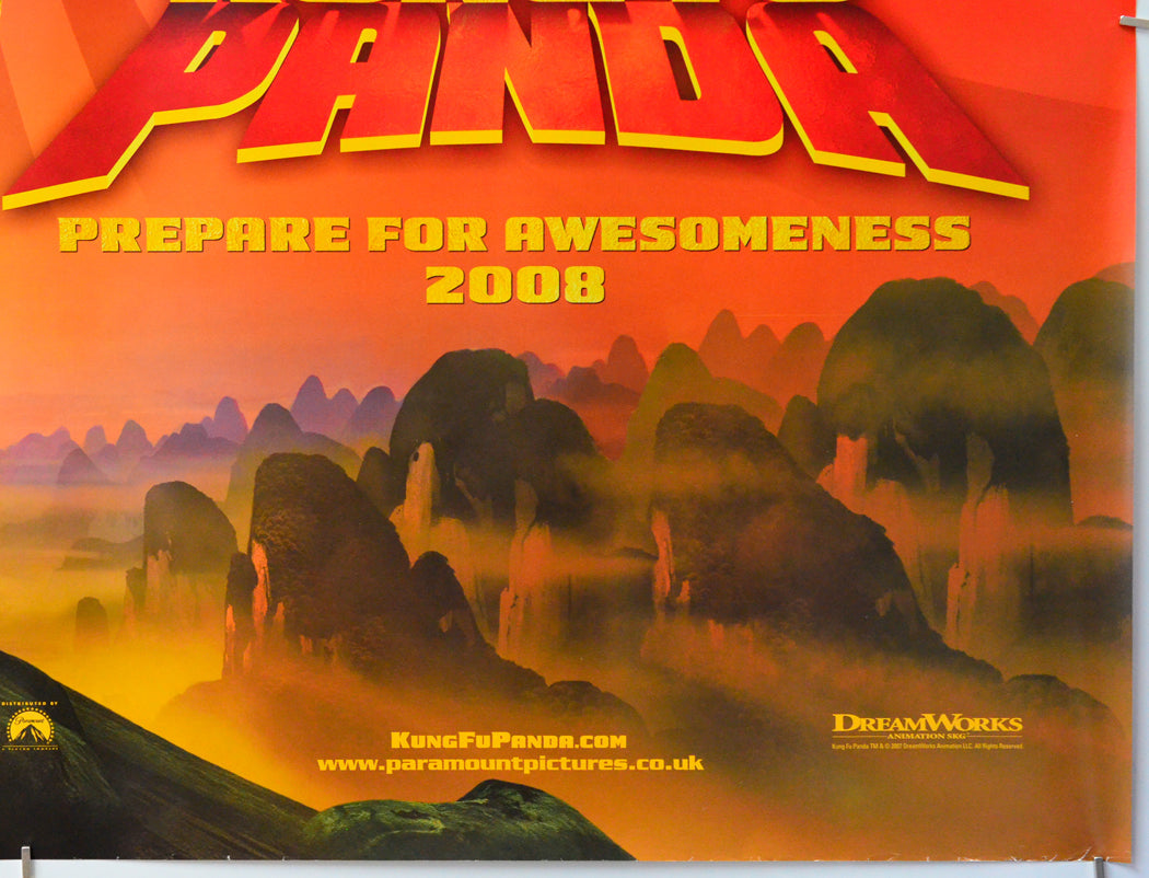 Kung Fu Panda (Bottom Right) Cinema Quad Movie Poster 