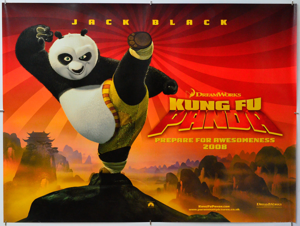 Kung Fu Panda - Original Quad Poster - Film Poster - Movie Poster