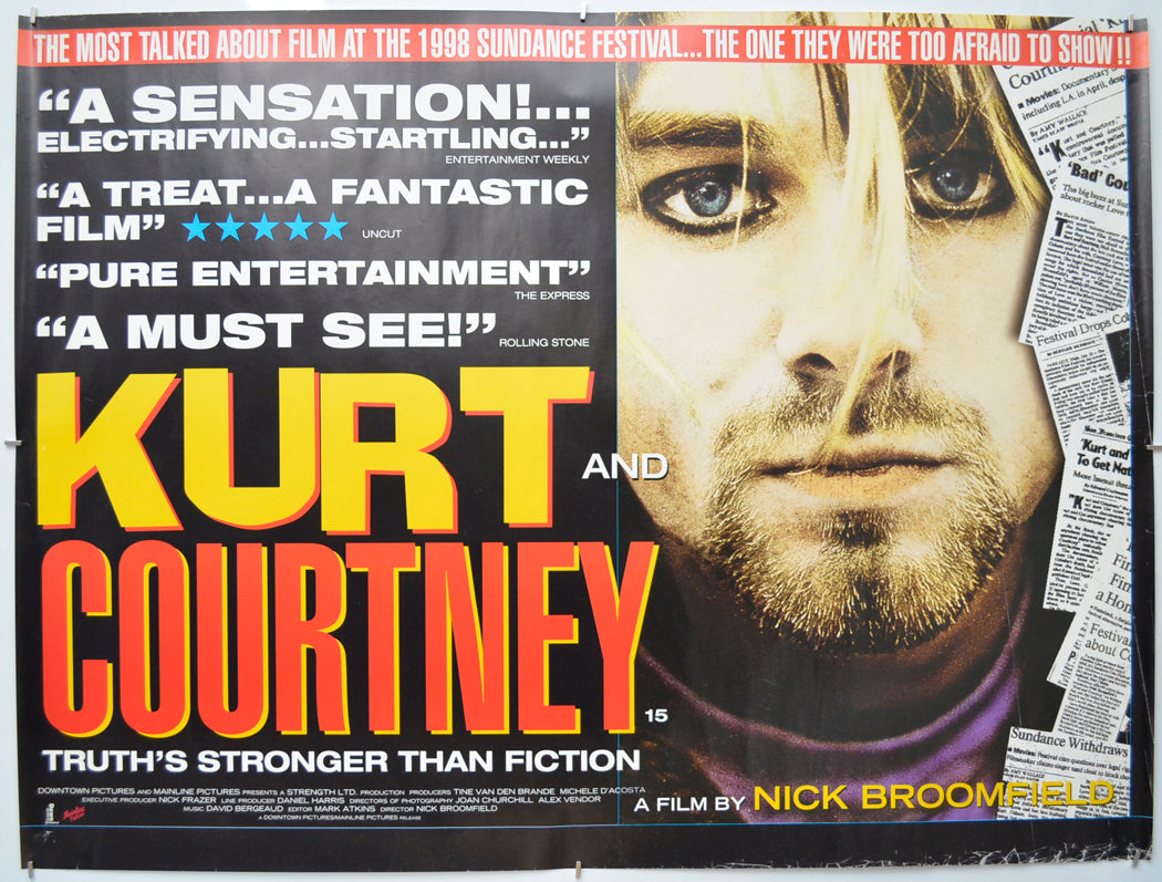 Kurt And Courtney Original Quad Poster - Film Poster - Movie Poster