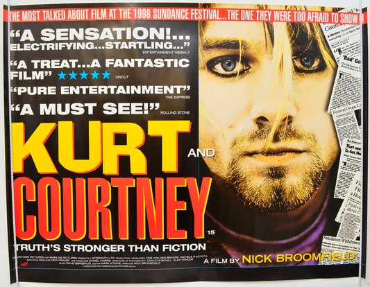 Kurt And Courtney Original Quad Poster - Film Poster - Movie Poster  