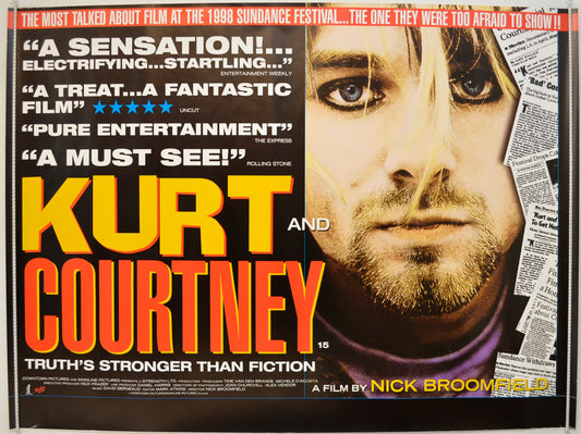 Kurt And Courtney  Original Quad Poster - Film Poster - Movie Poster