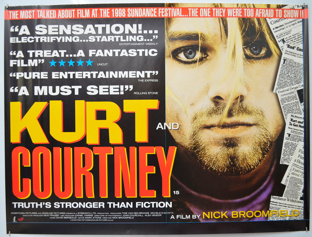 Kurt And Courtney Original Quad Poster - Film Poster - Movie Poster