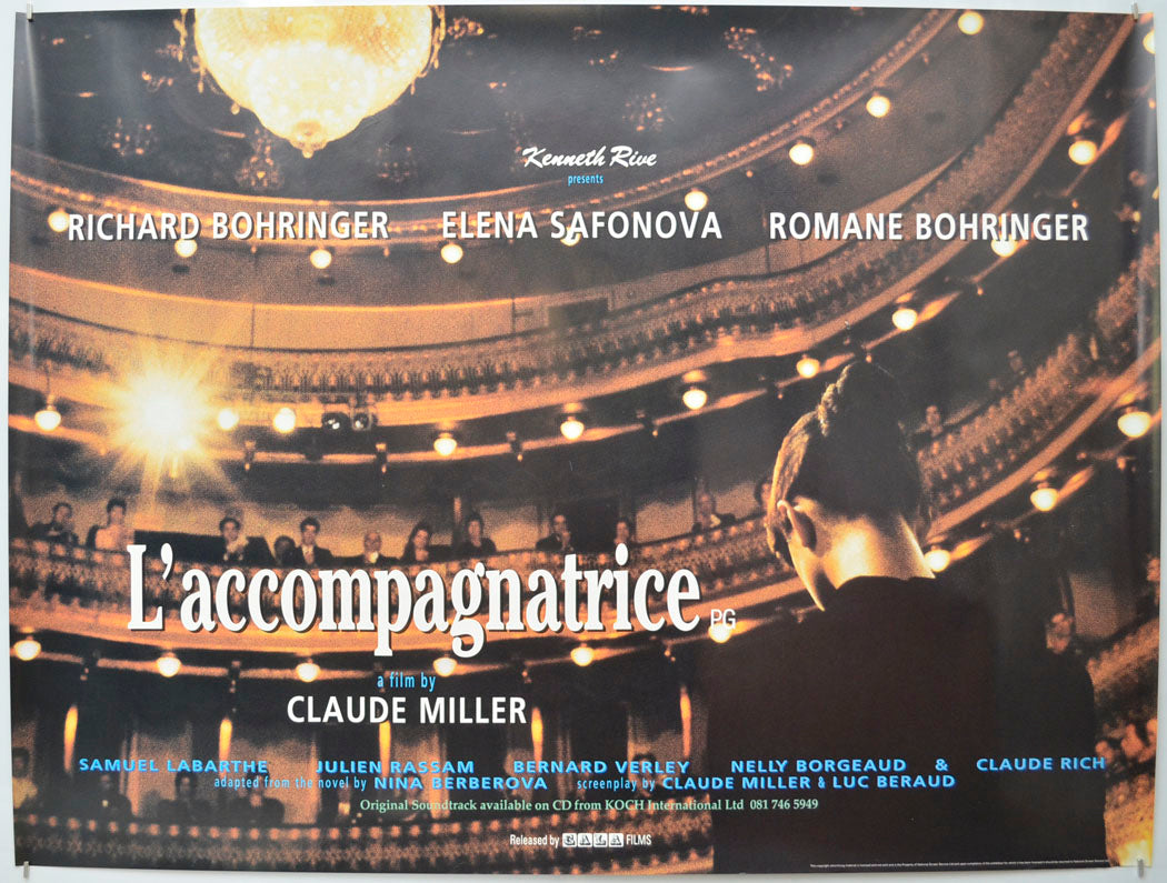 L'Accompagnatrice (a.k.a. The Accompanist) Original Quad Poster - Film Poster - Movie Poster