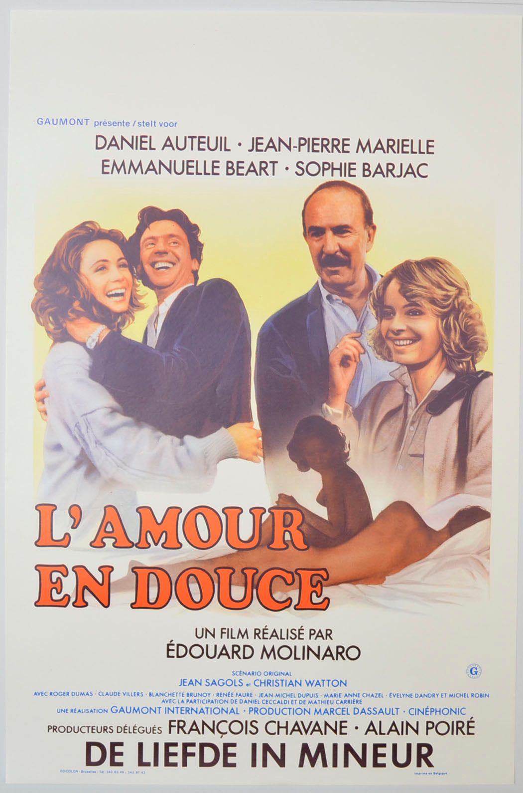 L'amour en douce Original Belgian Poster - Film Poster - Movie Poster