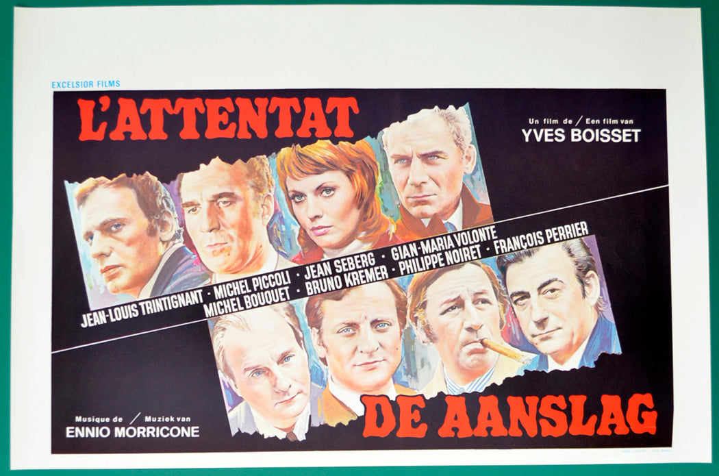 L'attentat  Original Belgian Poster - Film Poster - Movie Poster