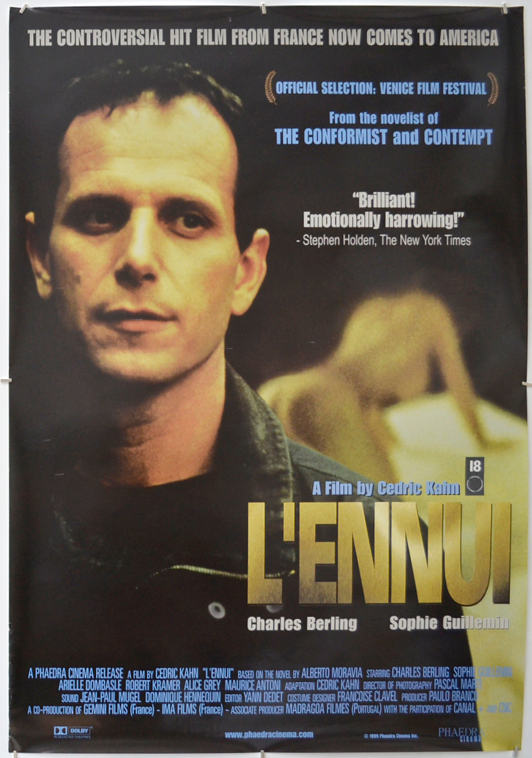 L'Ennui Original One Sheet Poster - Film Poster - Movie Poster