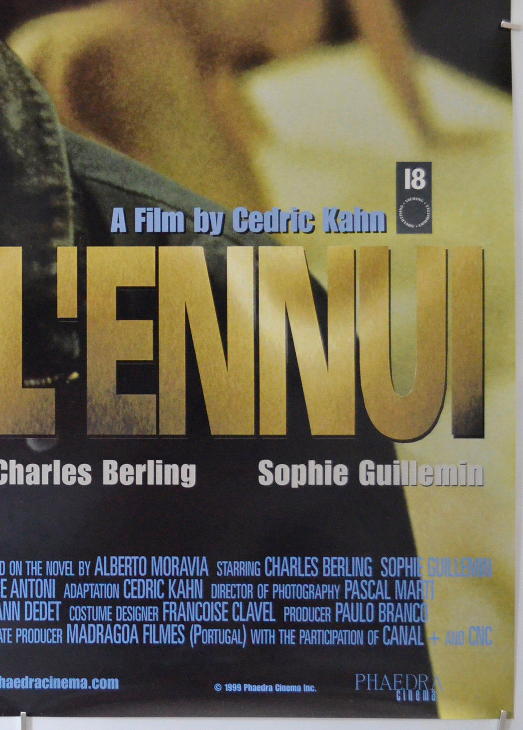 L’ENNUI (Bottom Right) Cinema One Sheet Movie Poster 