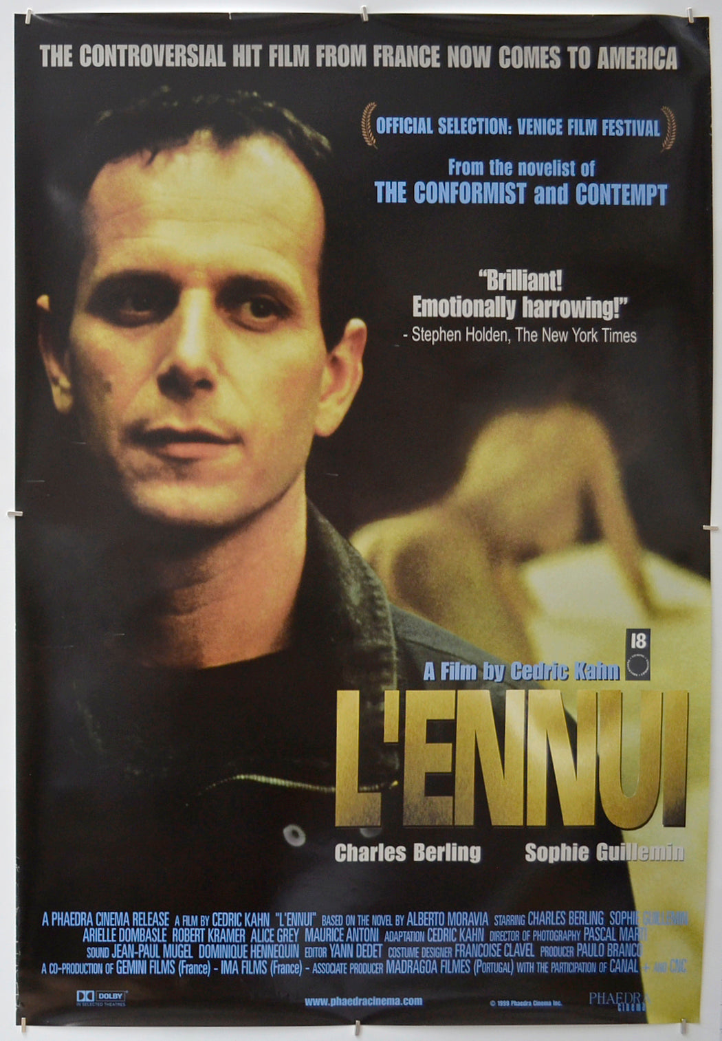 L'Ennui Original One Sheet Poster - Film Poster - Movie Poster