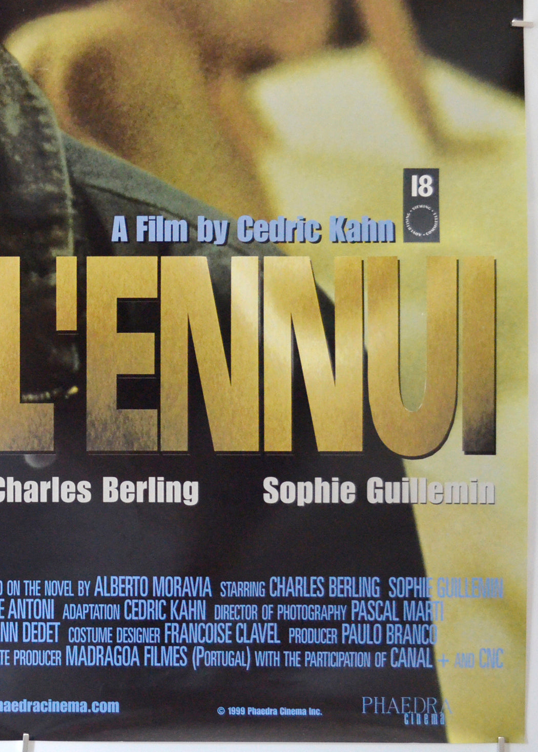 L’ENNUI (Bottom Right) Cinema One Sheet Movie Poster 