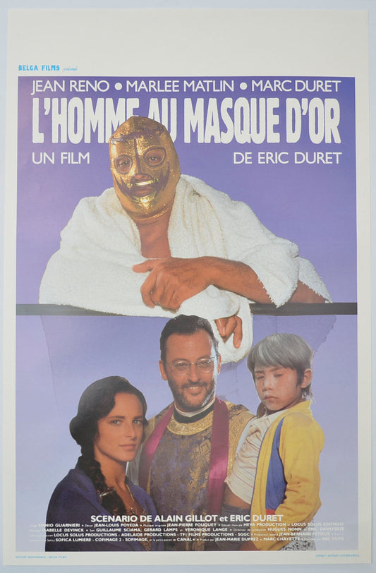 L'homme Au Masque D'or Original Belgian Poster - Film Poster - Movie Poster