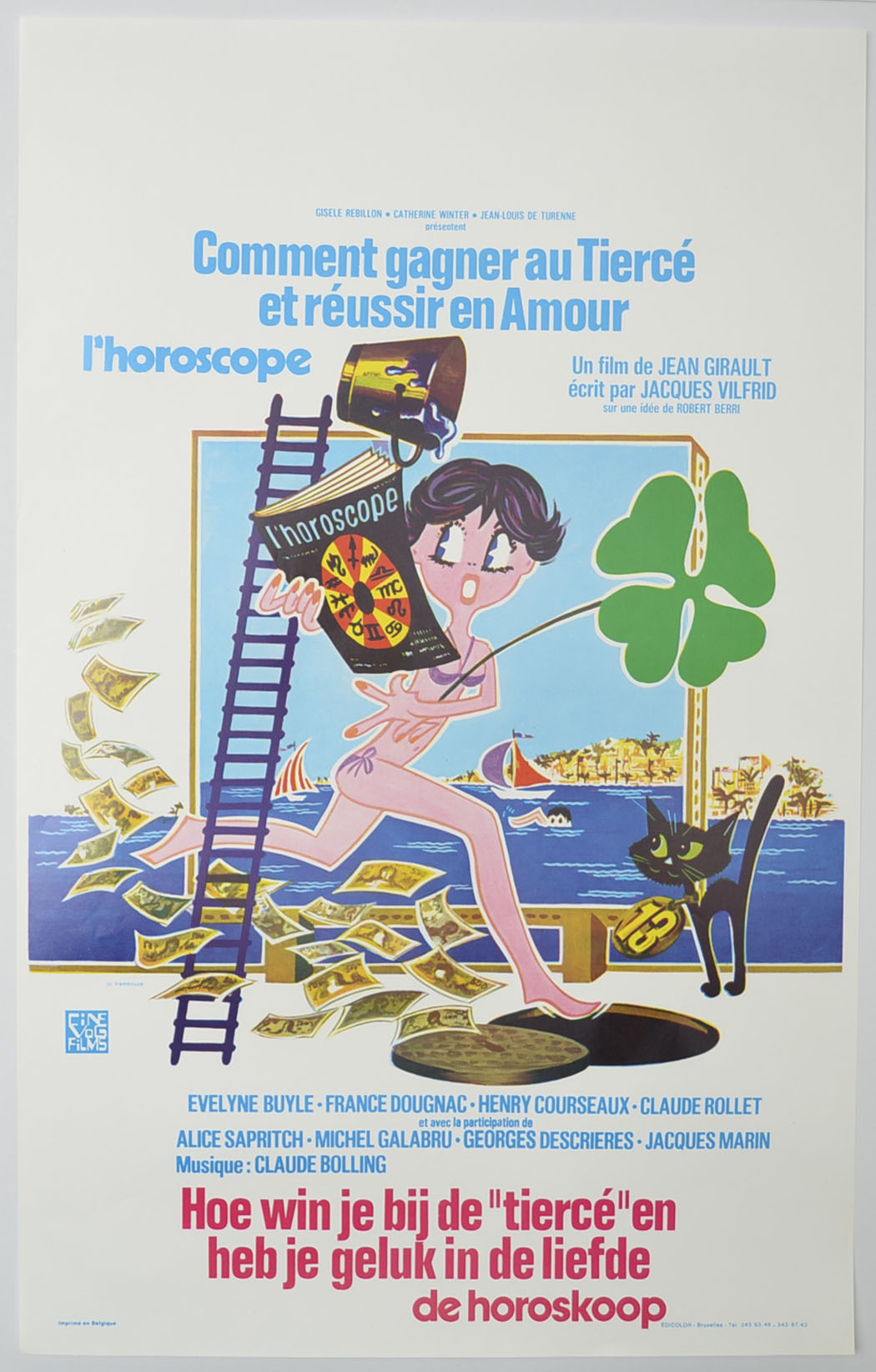 L'horoscope Original Belgian Poster - Film Poster - Movie Poster