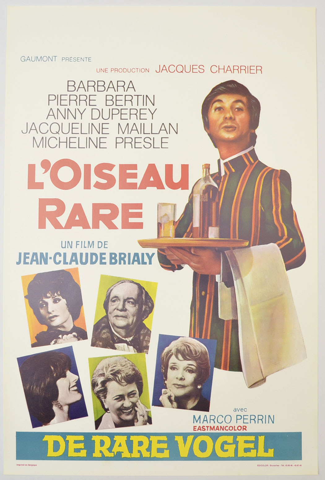 L'Oiseau Rare (a.k.a. A Rare Bird) Original Belgian Poster - Film Poster - Movie Poster