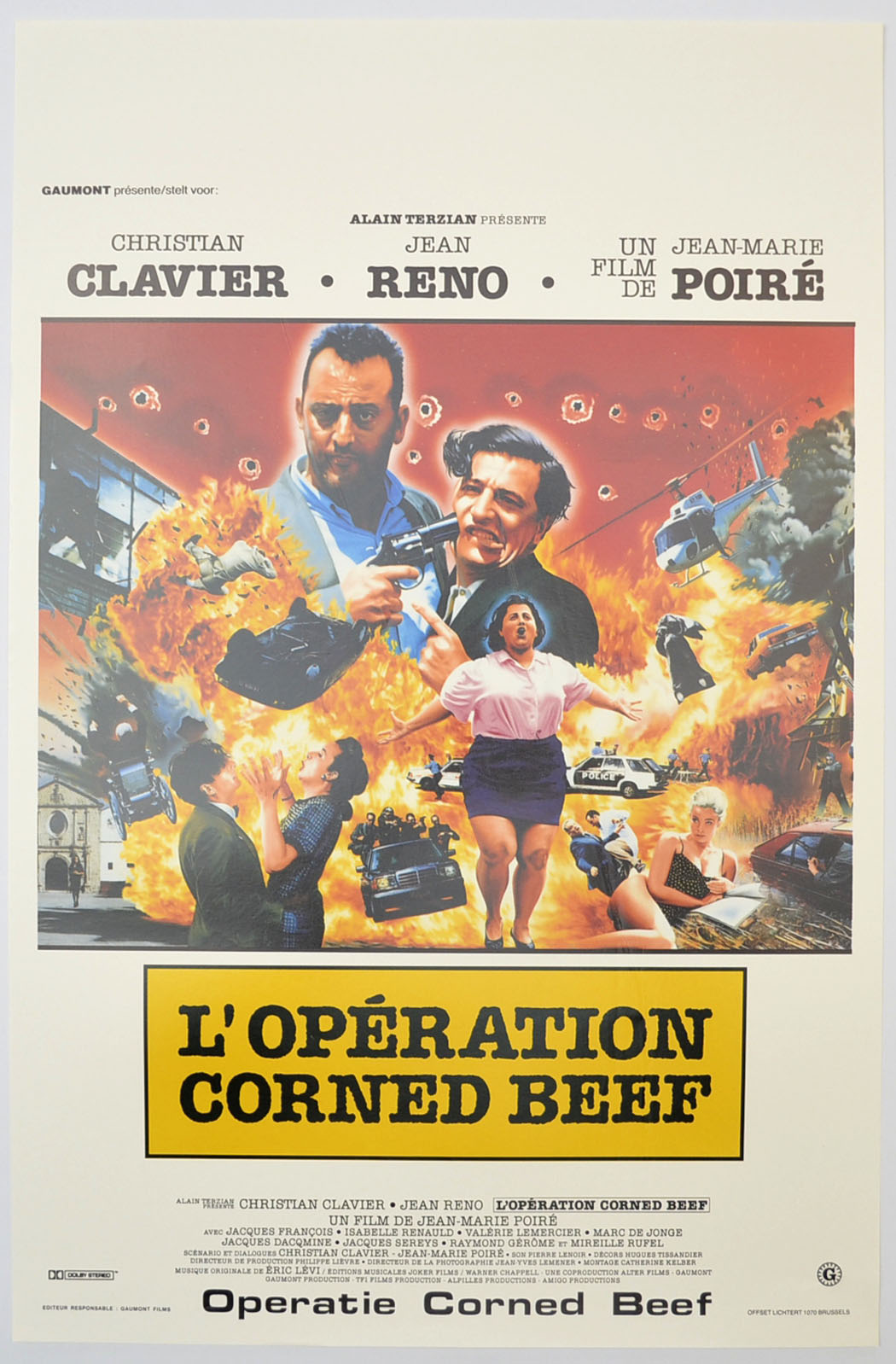 L'opération Corned Beef (a.k.a. Operation Corned Beef) Original Belgian Poster - Film Poster - Movie Poster