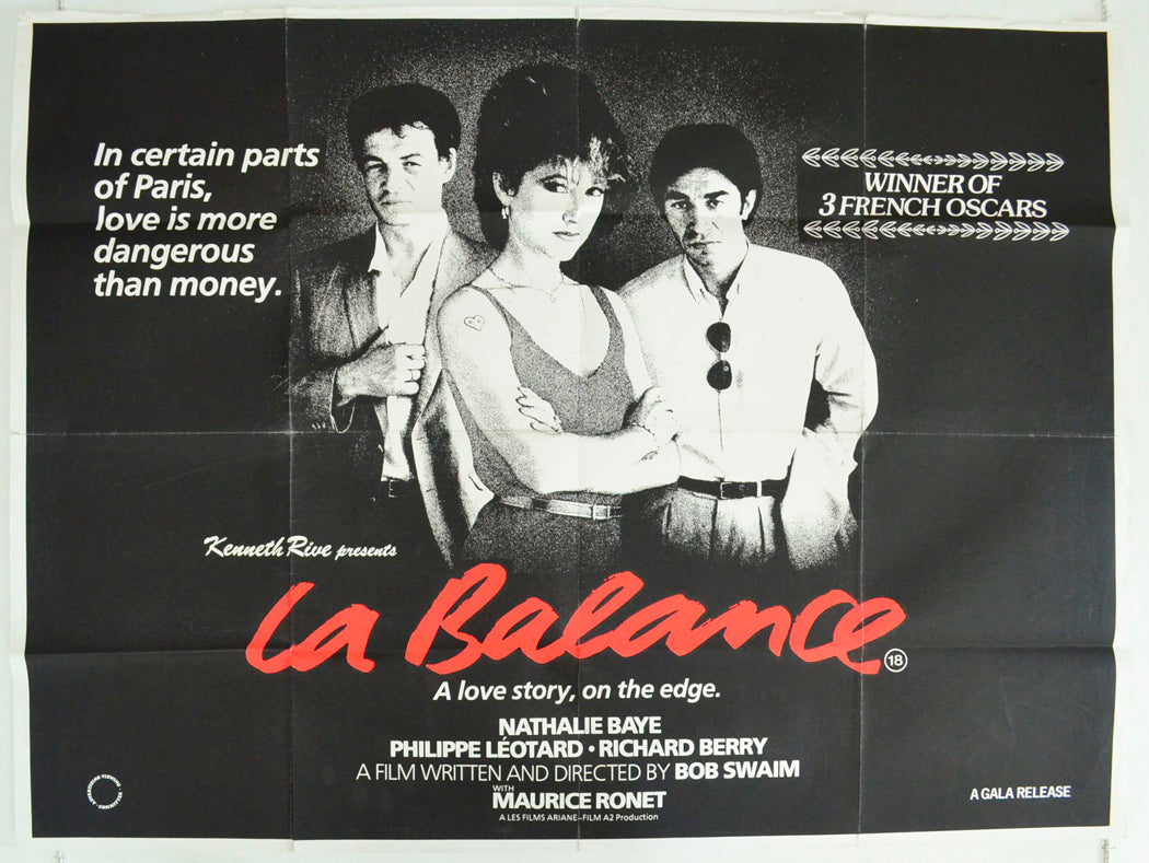 La Balance  (a.k.a. The Informer)   Original British Quad Poster - Film Poster - Movie Poster 