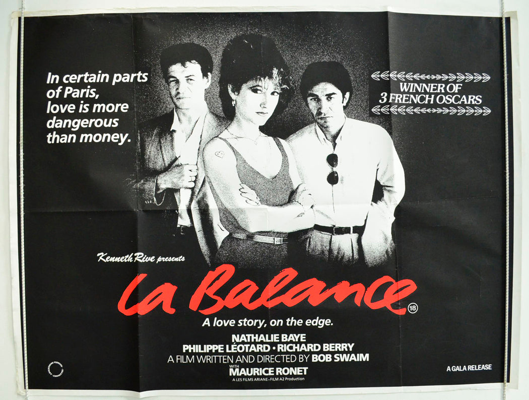 La Balance  (a.k.a. The Informer)   Original British Quad Poster - Film Poster - Movie Poster 