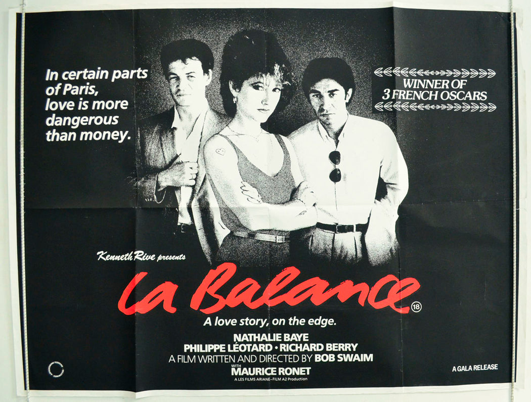 La Balance  (a.k.a. The Informer)   Original British Quad Poster - Film Poster - Movie Poster 