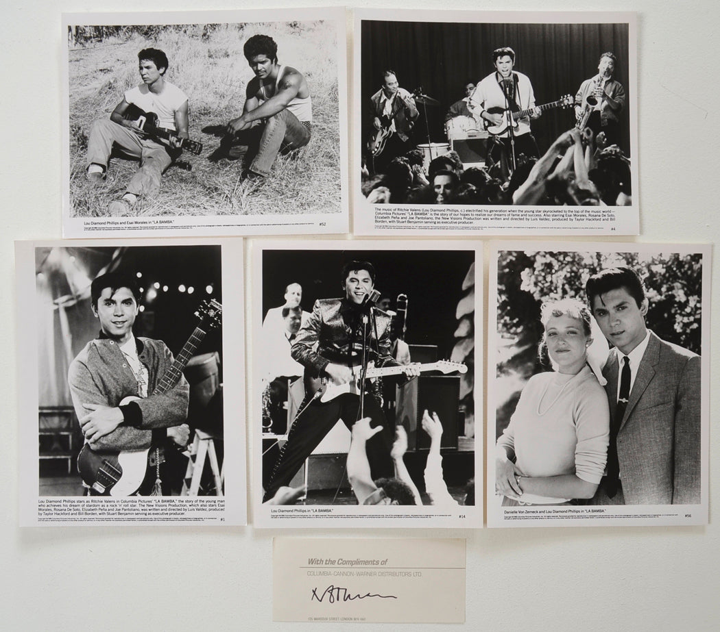 La Bamba  5 Original Black And White Press Stills 