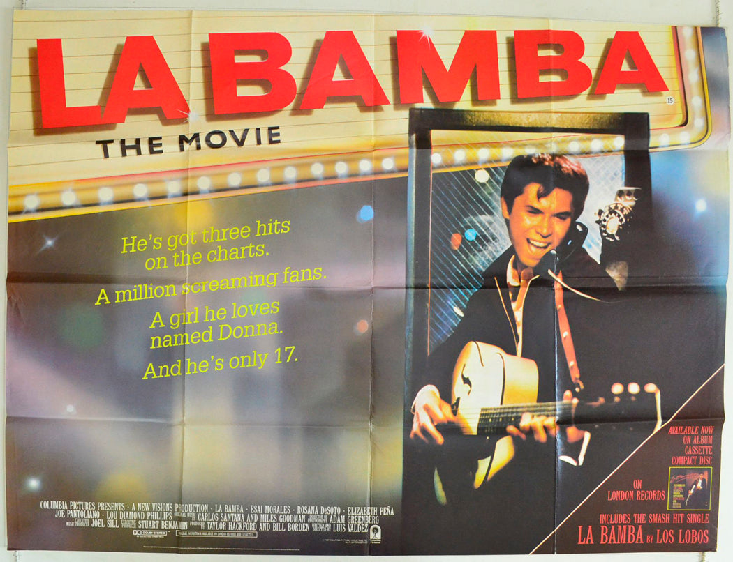 La Bamba Original British Quad Poster - Film Poster - Movie Poster 