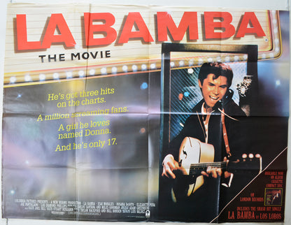 La Bamba   Original Quad Poster - Film Poster - Movie Poster 