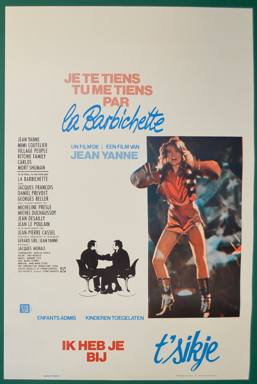 Je Te Tiens, Tu Me Tiens Par La Barbichette  Original Belgian Poster - Film Poster - Movie Poster  