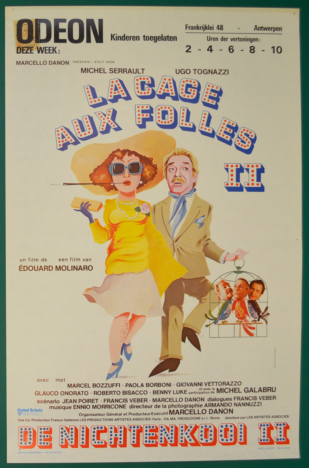 La Cage Aux Folles II  Original Belgian Poster - Film Poster - Movie Poster  