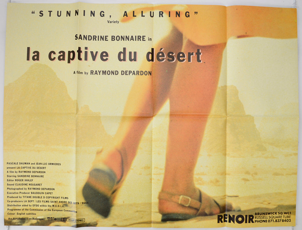 La Captive Du Desert  (a.k.a. Captive of the Desert)    Original Quad Poster - Film Poster - Movie Poster  