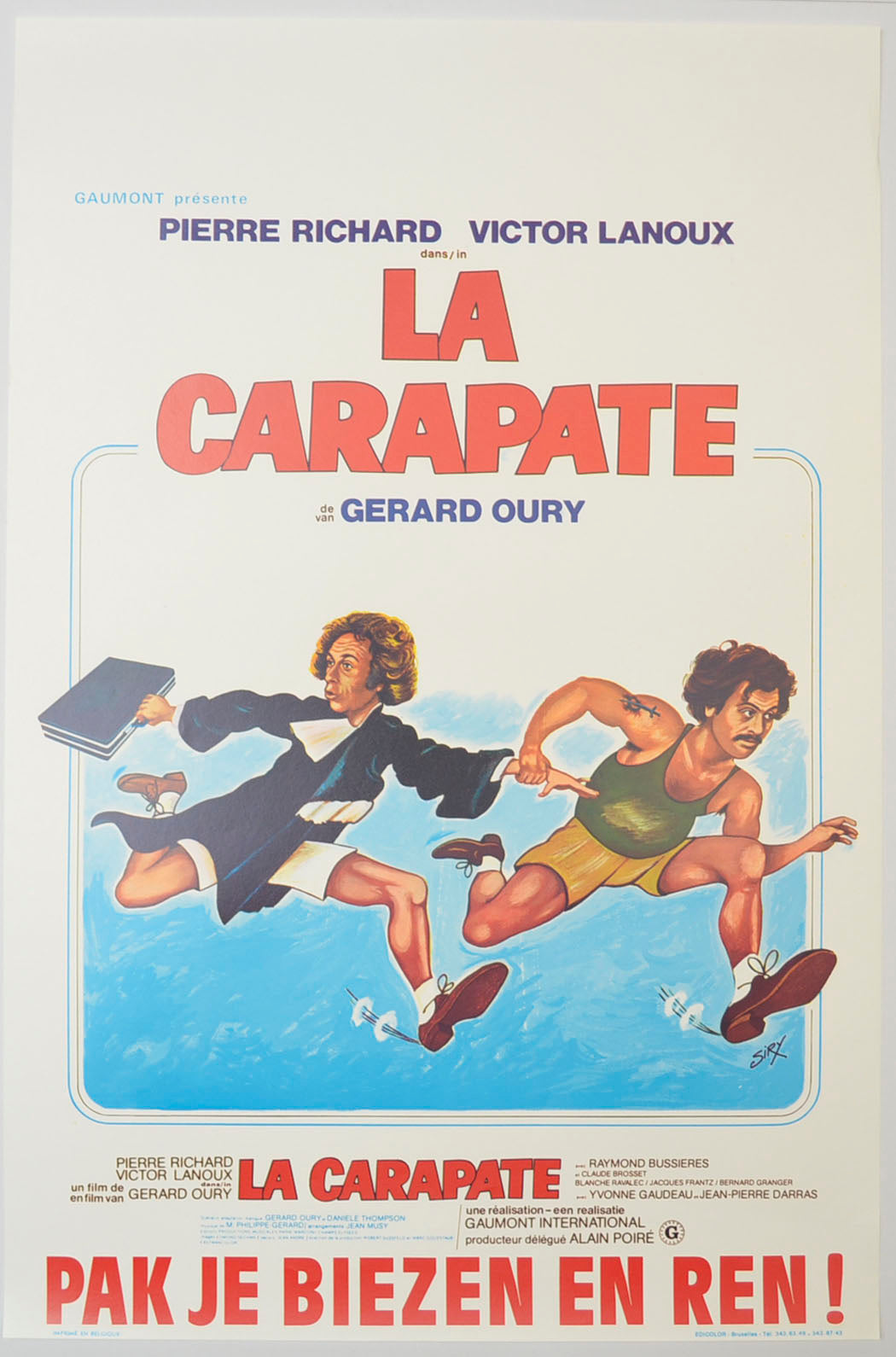 La Carapate (a.k.a. The Escape) Original Belgian Poster - Film Poster - Movie Poster