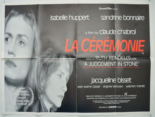 La Ceremonie Original Quad Poster - Film Poster - Movie Poster  