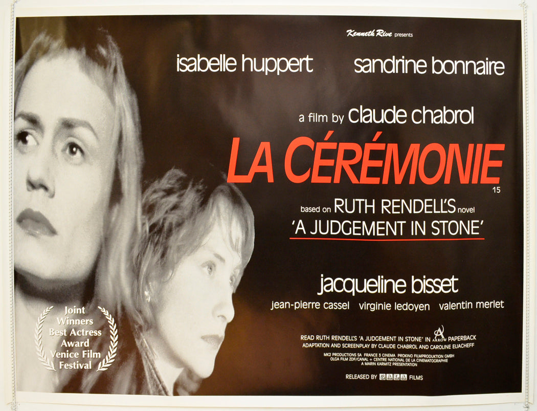 La Ceremonie  Original British Quad Poster - Film Poster - Movie Poster 