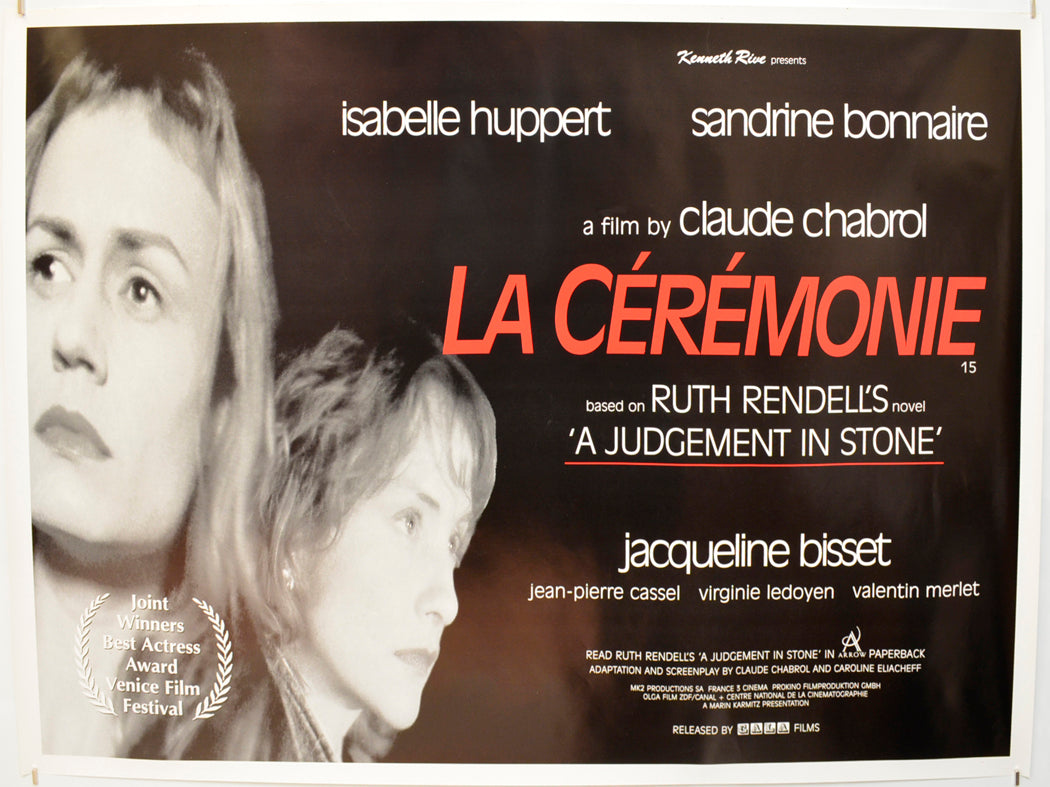 La Ceremonie  Original Quad Poster - Film Poster - Movie Poster